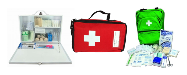 Eezee First Aid Kit Box Medical Supplies Canvas Pouch Sports Camping