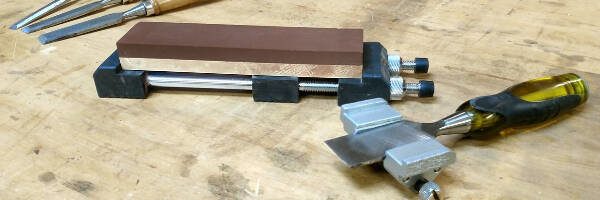 woodworking tools for beginners - chisel and plane iron sharpening kit