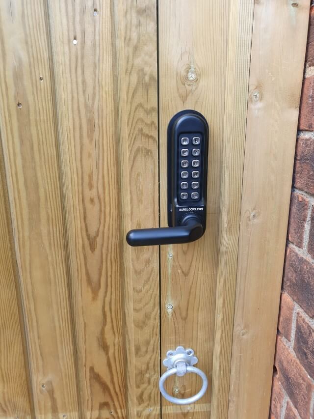 Waterproof digital gate lock