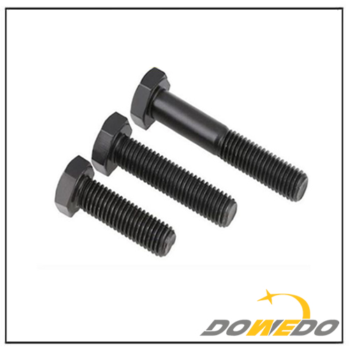 Black Fastener Hex Head Bolt